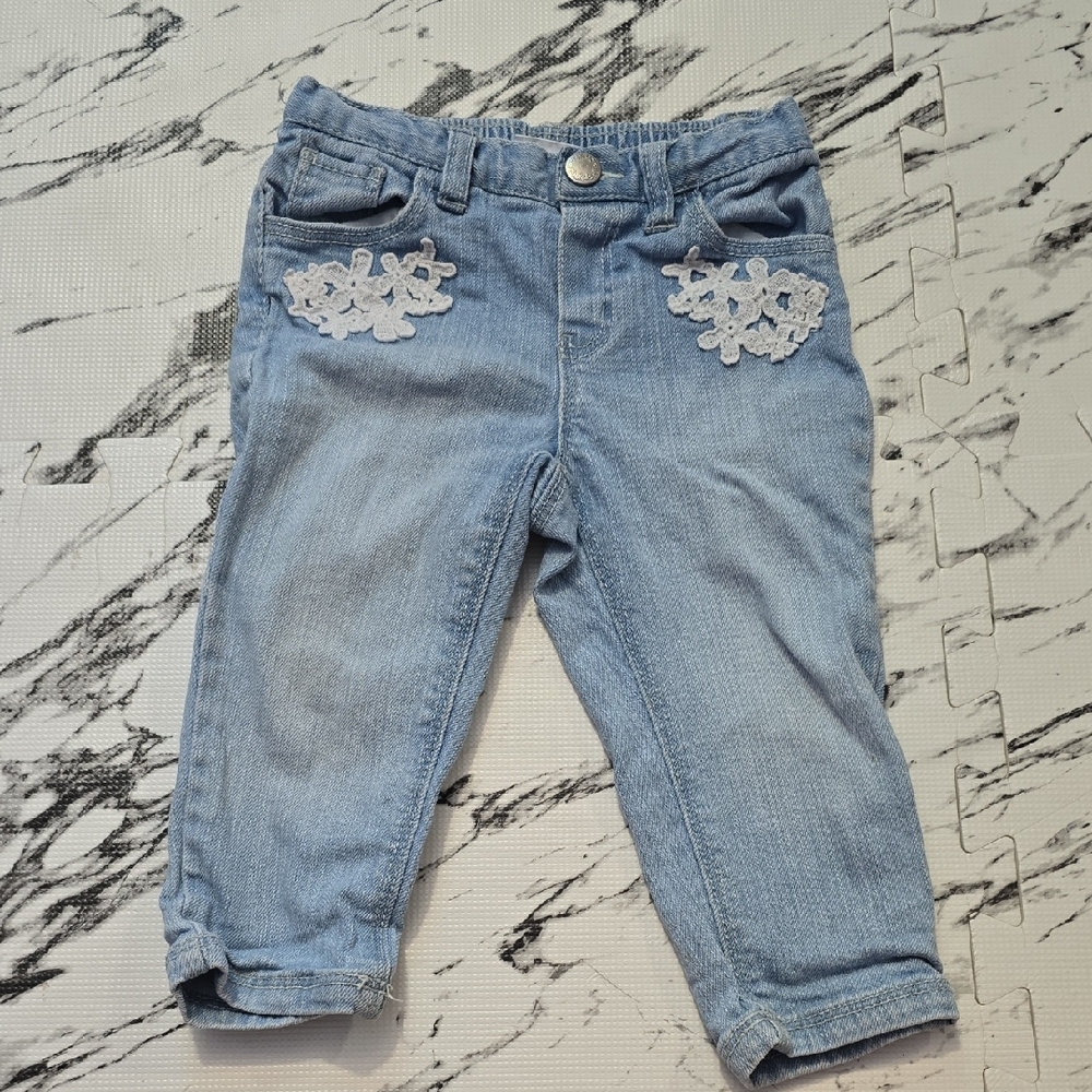 Koala Kids Light Blue Jeans with Lace Accents